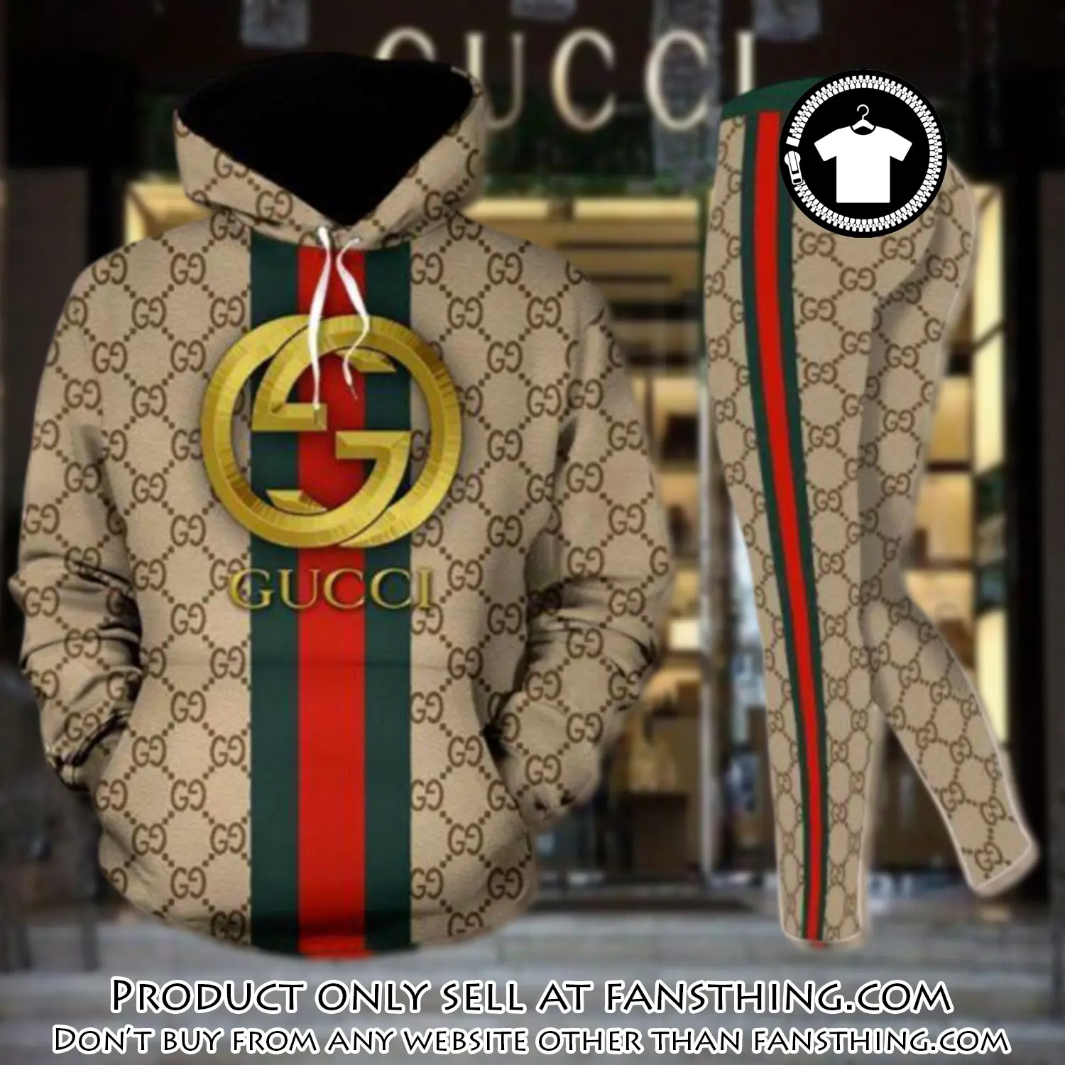 Gucci stripe hoodie legging set luxury for women xzt fst5506716